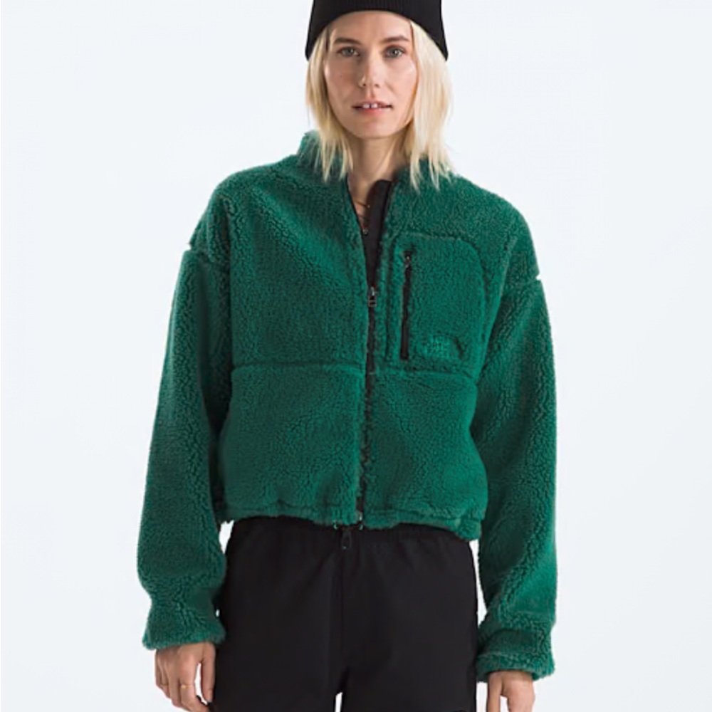 The North Face Extreme Pile Full-Zip 2 Evergreen Fleece Jacket -sz M